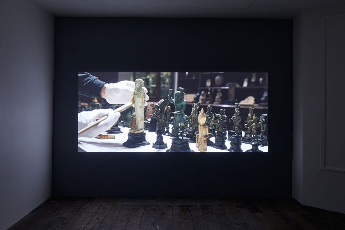 <p>Installation view of Amie Siegel, <em>Fetish</em>, 2016 on display in the Main Galleries, 2017.Courtesy the artist and Simon Preston Gallery, New York. Photo: Andy Stagg.</p>
