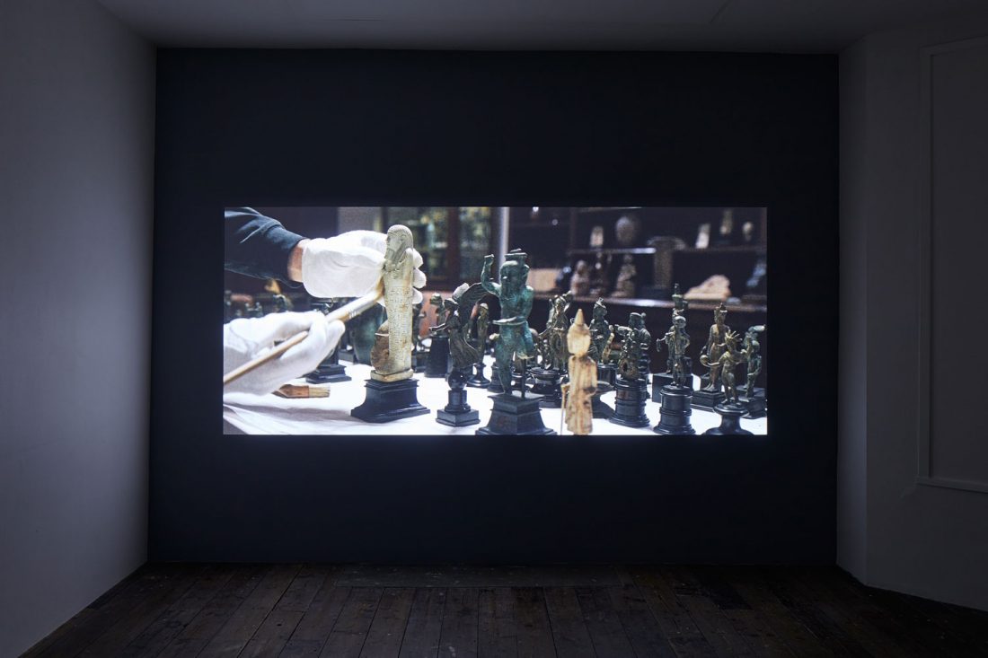 <p>Installation view of Amie Siegel, <em>Fetish</em>, 2016 on display in the Main Galleries, 2017.Courtesy the artist and Simon Preston Gallery, New York. Photo: Andy Stagg.</p>