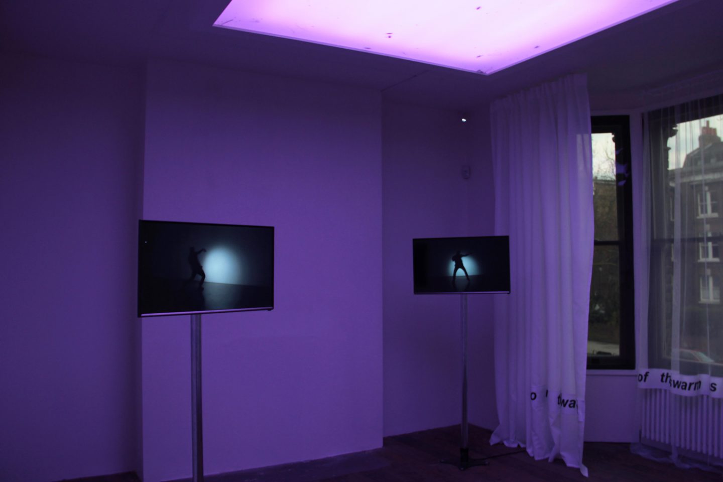 Purple light to make the space into a nightclub