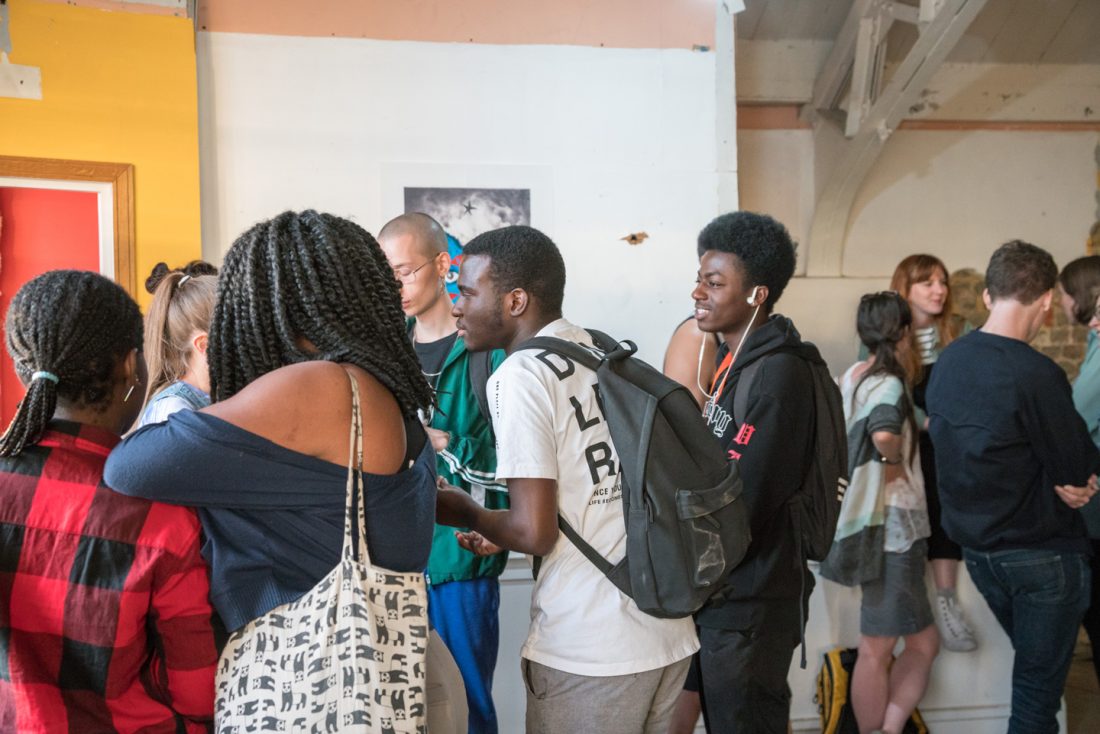 <p>Art Assassins old and new at Dot Do Dot, June 2017. Photo: Sam Nightingale.</p>
