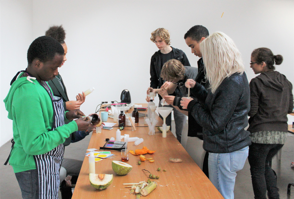 Art Assassins preparing their Liquid Rye hair products