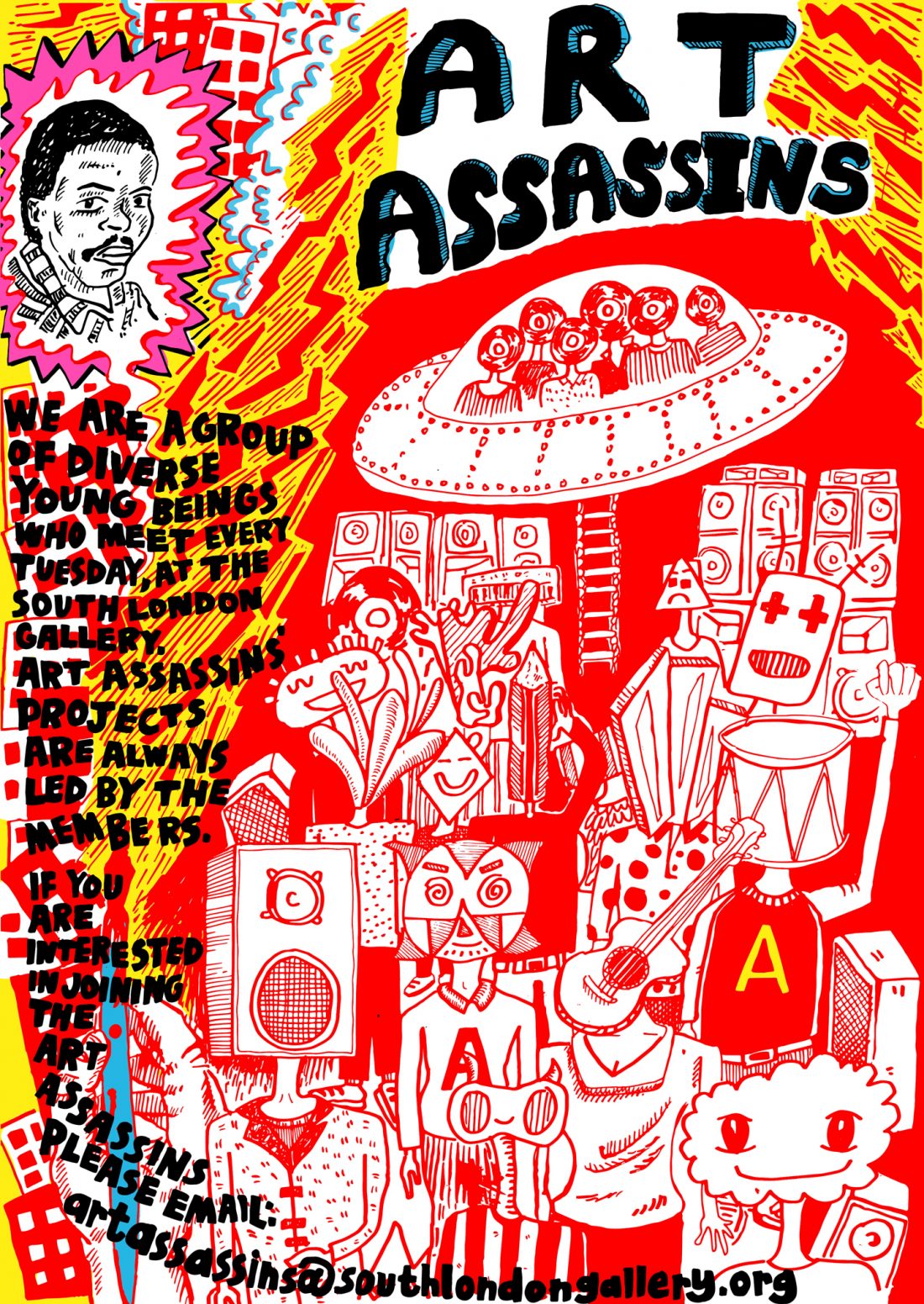 <p>The centrefold from the Art Assassins comic designed by the Art Assassins with Ben Connors.</p>