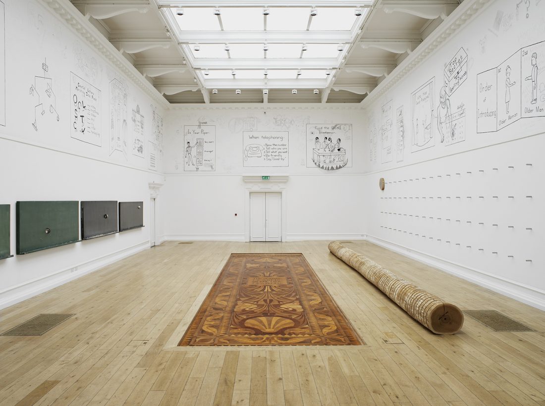 <p>Roman Ondak, <em>The Source of Art is in the Life of a People</em>, installation view at the South London Gallery, 2016. Photo: Andy Keate</p>

