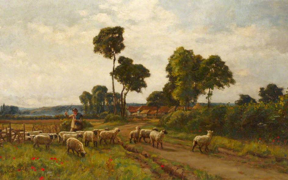 <p>Ernest Albert Waterlow (1850–1919), <em>Early Morning in the Thames Valley</em>, London Borough of Southwark Art Collection/South London Gallery Collection</p>
