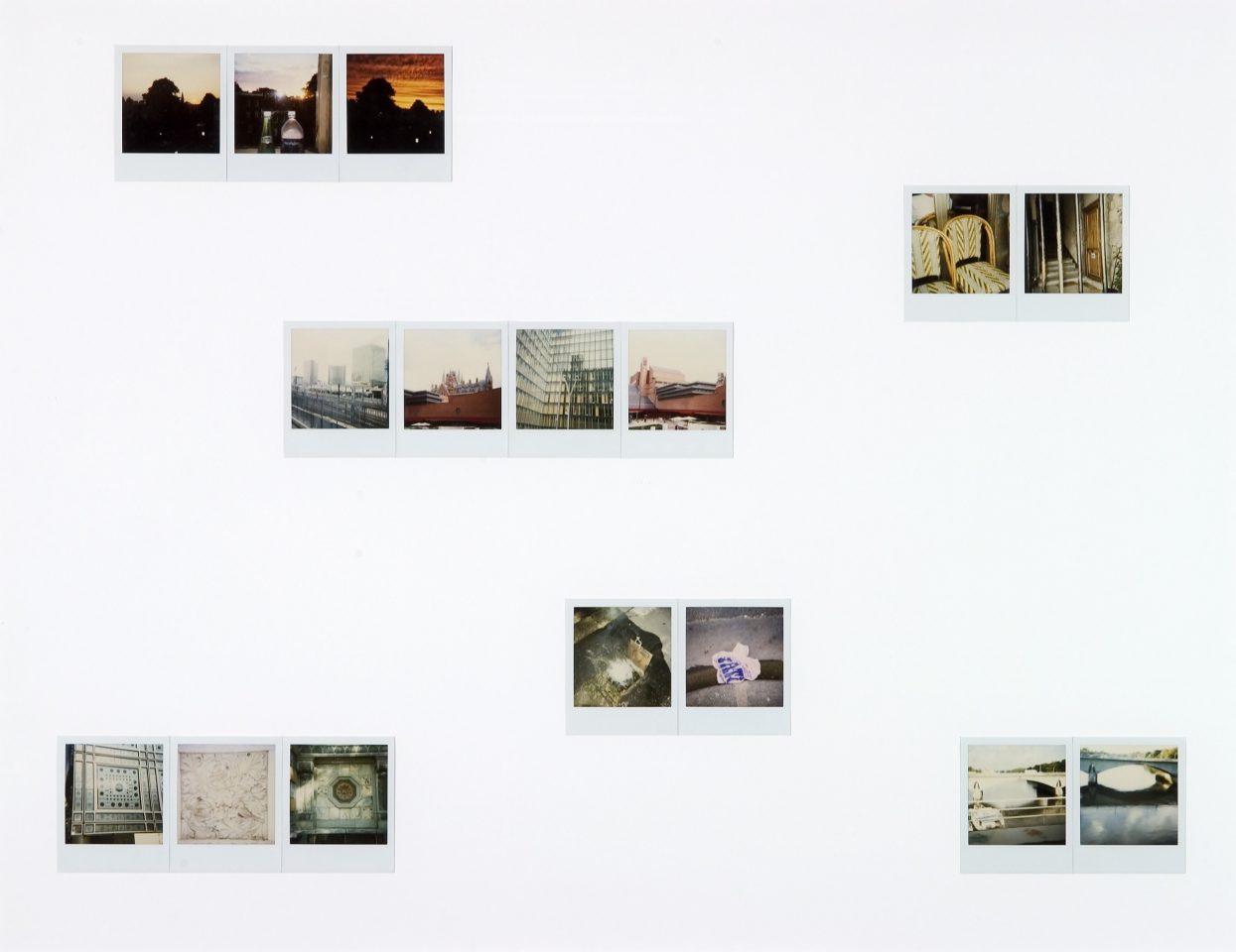 <p>Marc Camille Chaimowicz, Pendulum Polaroids, 2000, Polaroid photographs</p>
