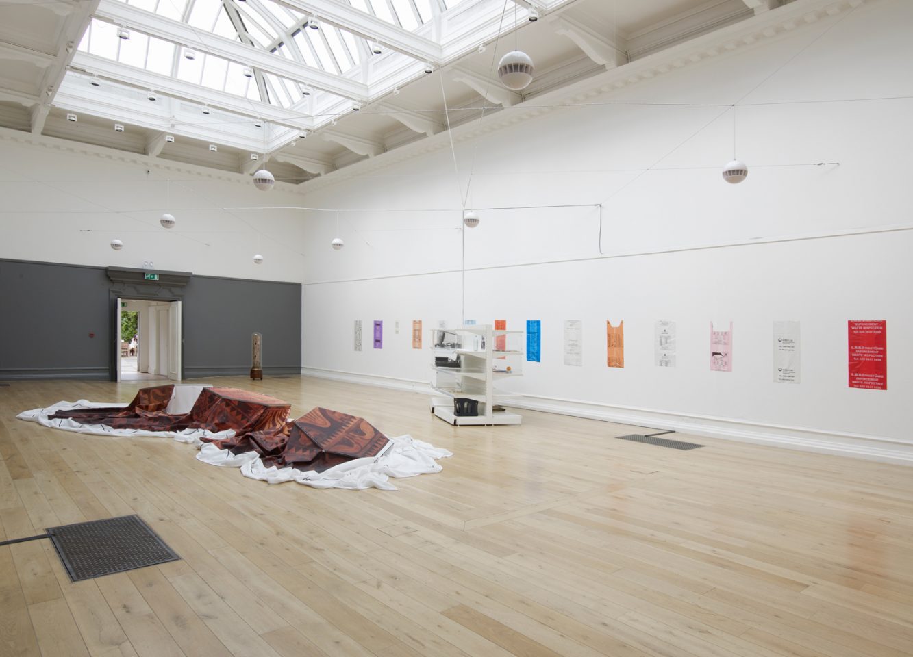 Installation view from Tue Greenfort&#8217;s exhibition Where the People Will Go. Photo: Andy Keate
