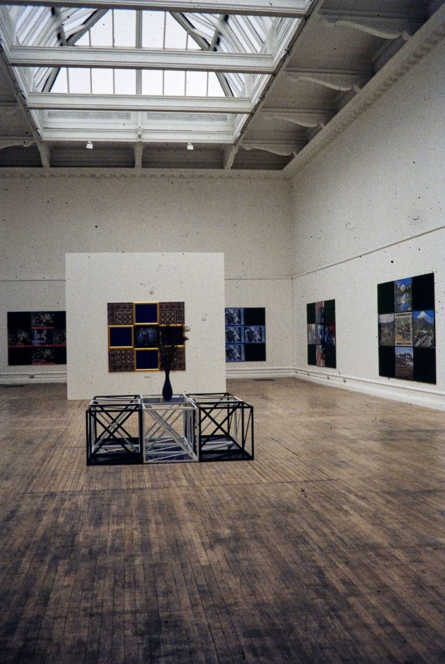 Installation view of Rasheed Araeen&#8217;s 1994 exhibition.
