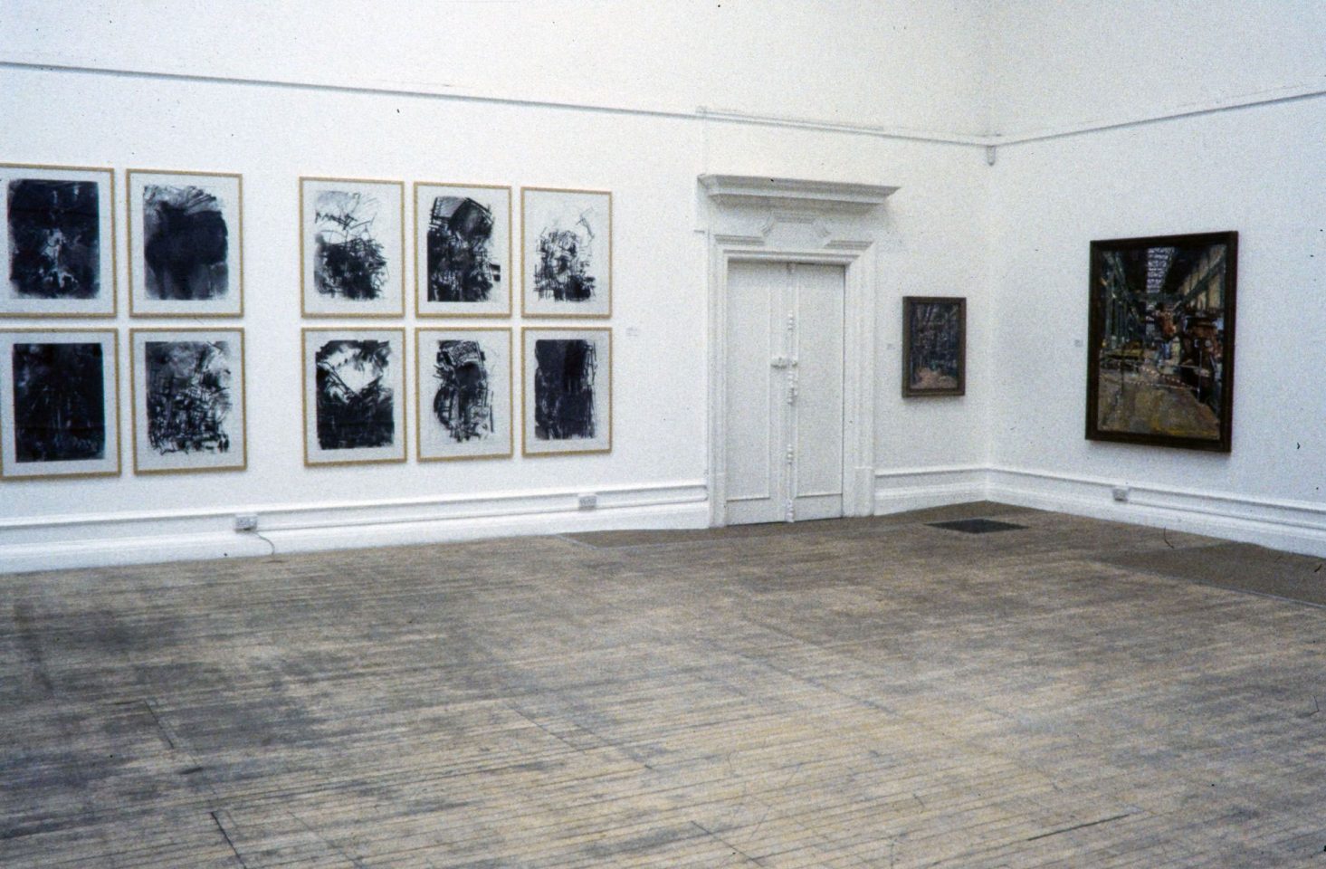 Installation view from Inside Bankside featuring work by Dennis Creffield, Anthony Eyton, Deanna Petherbridge, Terry Smith, Thomas Struth, Catherine Yass.
