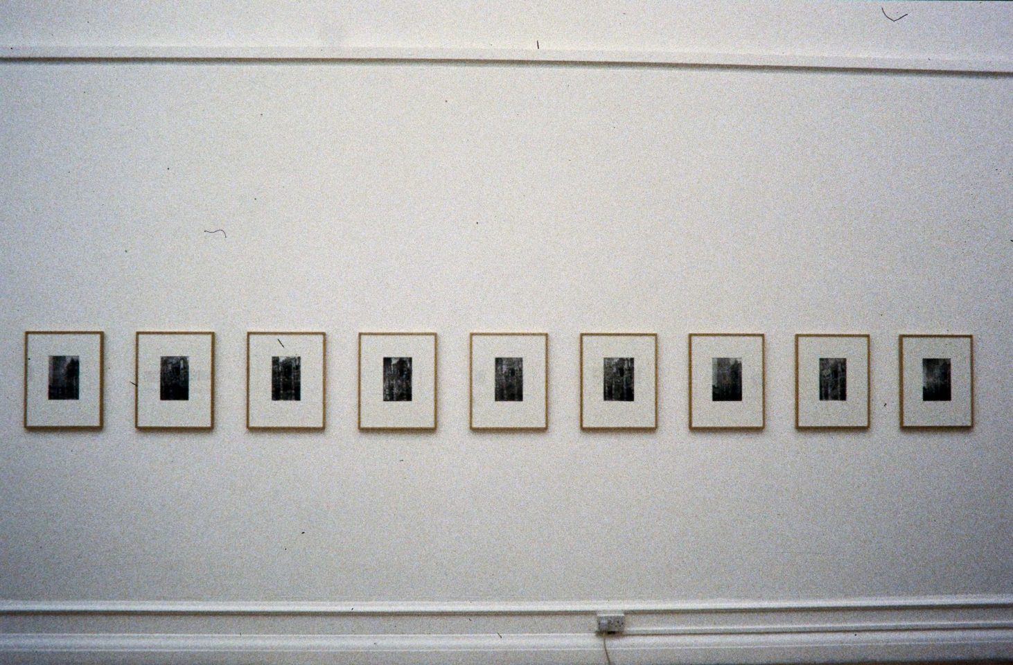 Installation view of Sherrie Levine&#8217;s 1996 exhibition New Photography.
