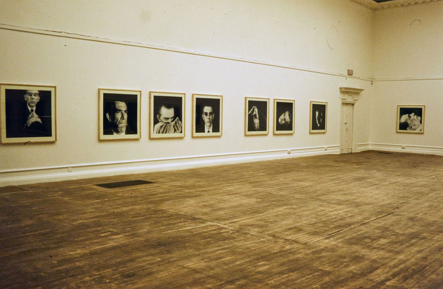 Installation view from Jorge Molder 1998 solo show.
