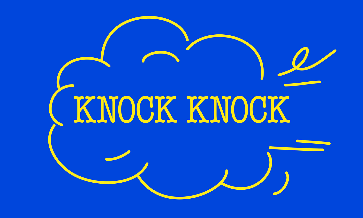 Knock Knock Blue web banner