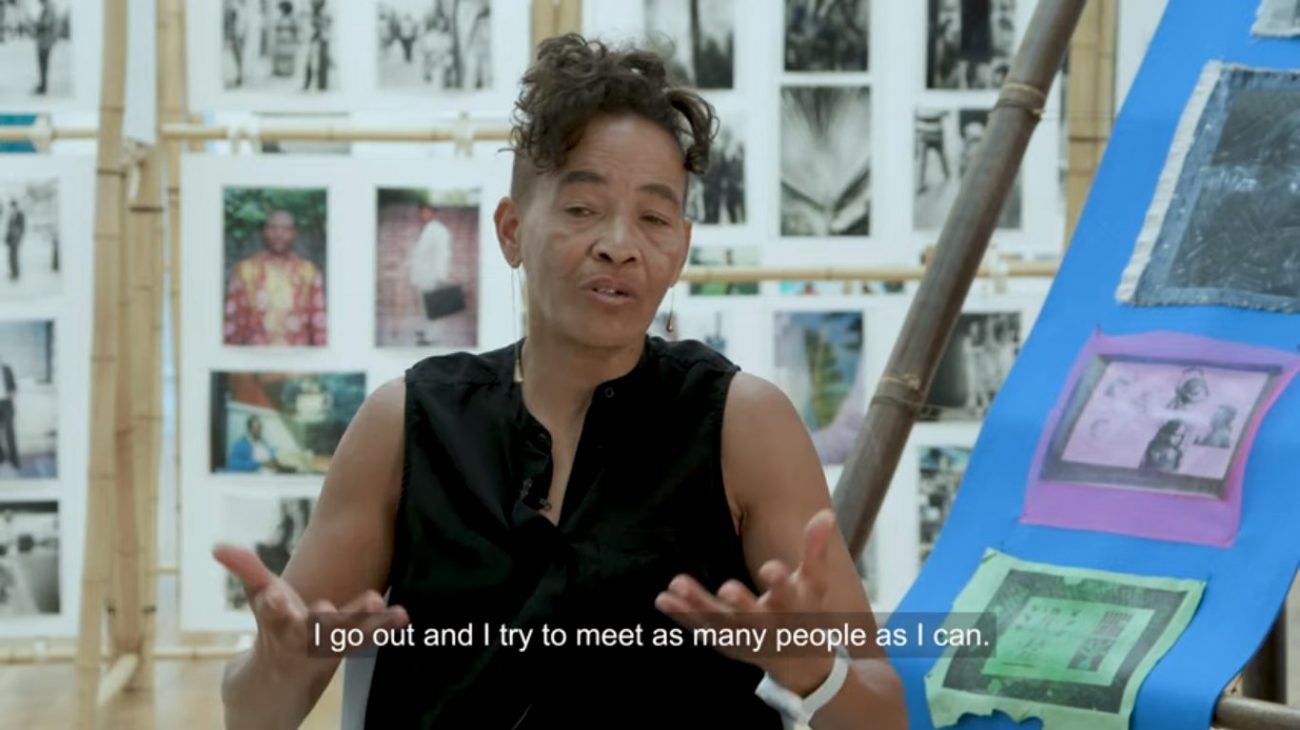 Watch our interview with the artist