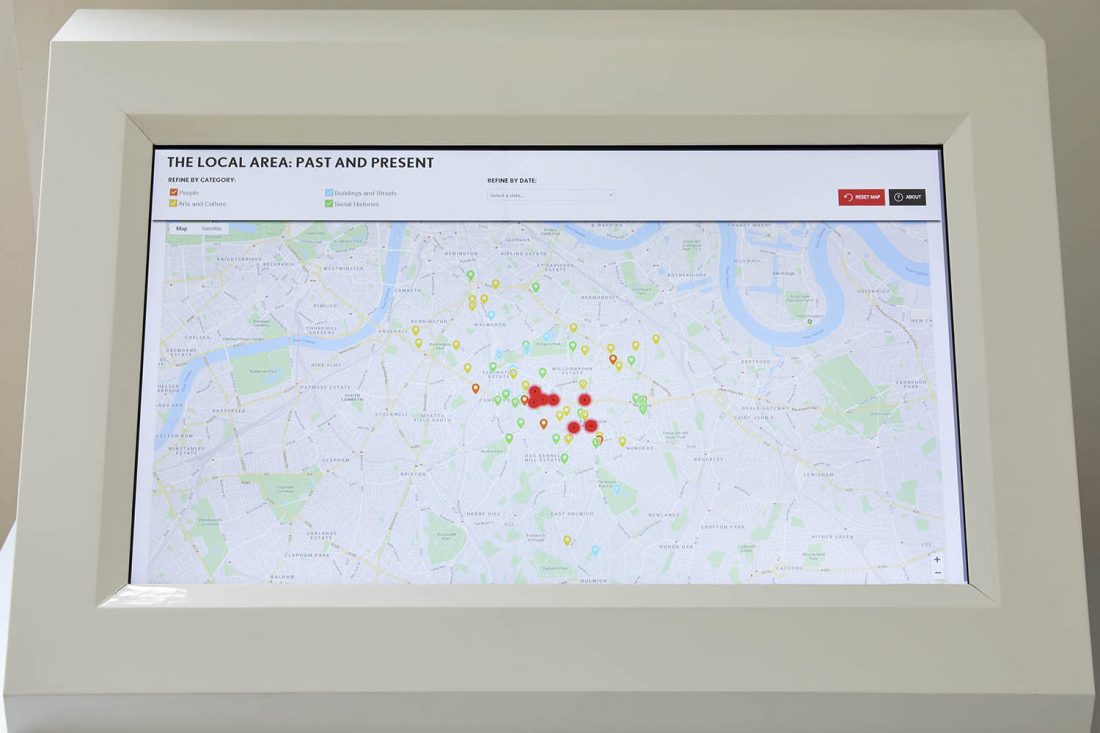 SLG Archive Interactive Map. Photo: Andy Stagg