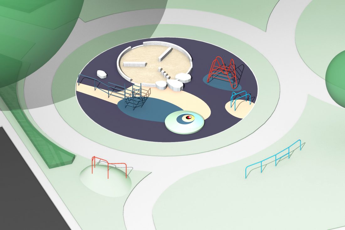 <p>Design for Elmington Estate Playground, Céline Condorelli</p>
