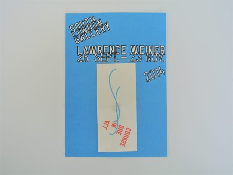 Lawrence Weiner Tattoo