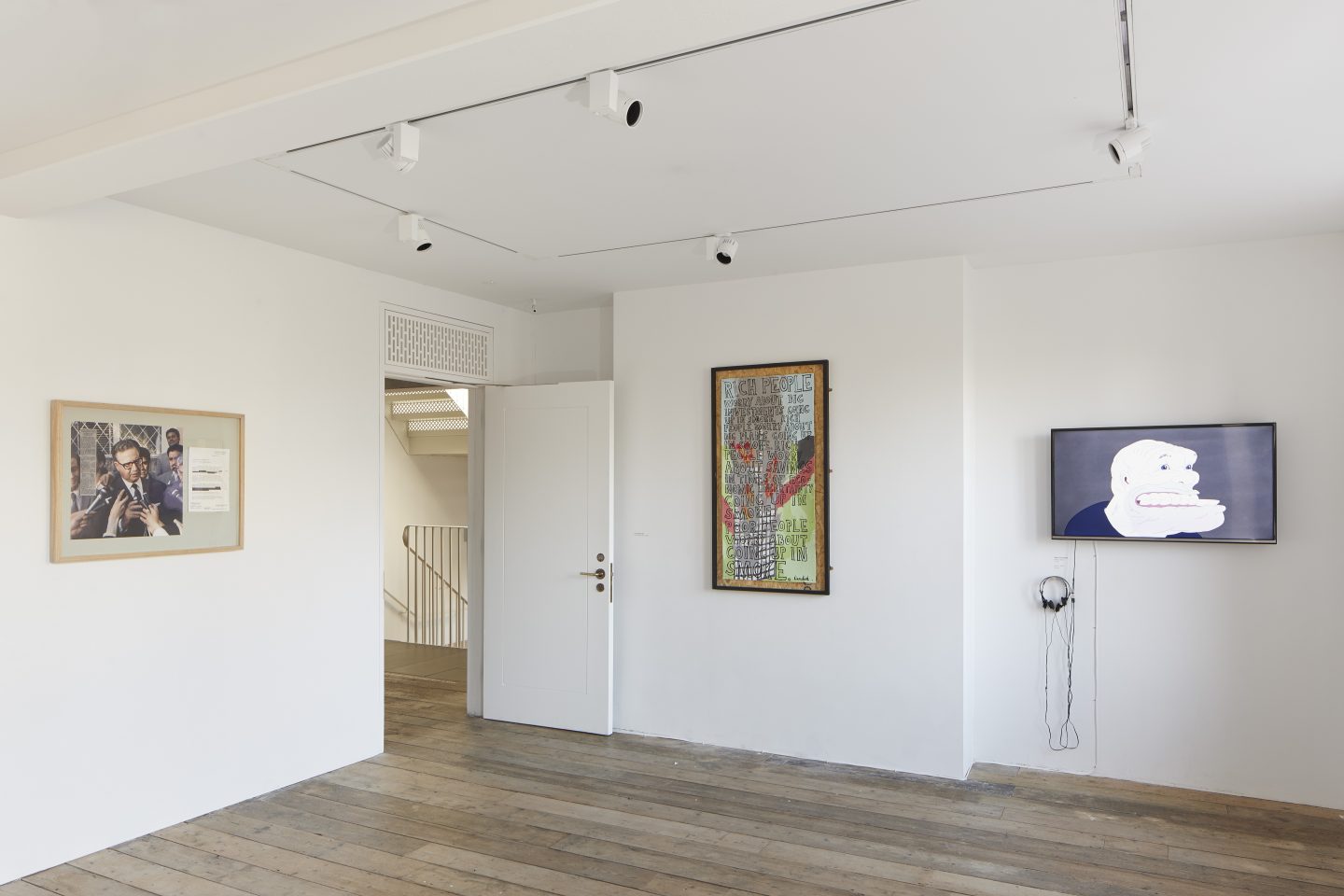 Bloomberg New Contemporaries 2019, installation view at the South London Gallery. Photo: Andy Stagg
Left to right:
