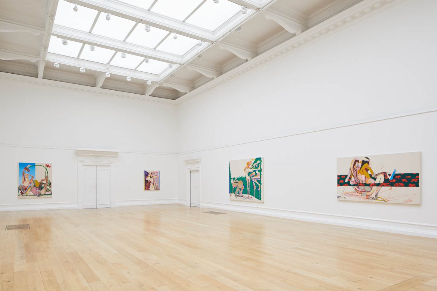Installation view of Christina Quarles: In Likeness, 2021. Photo: Andy Stagg. 
