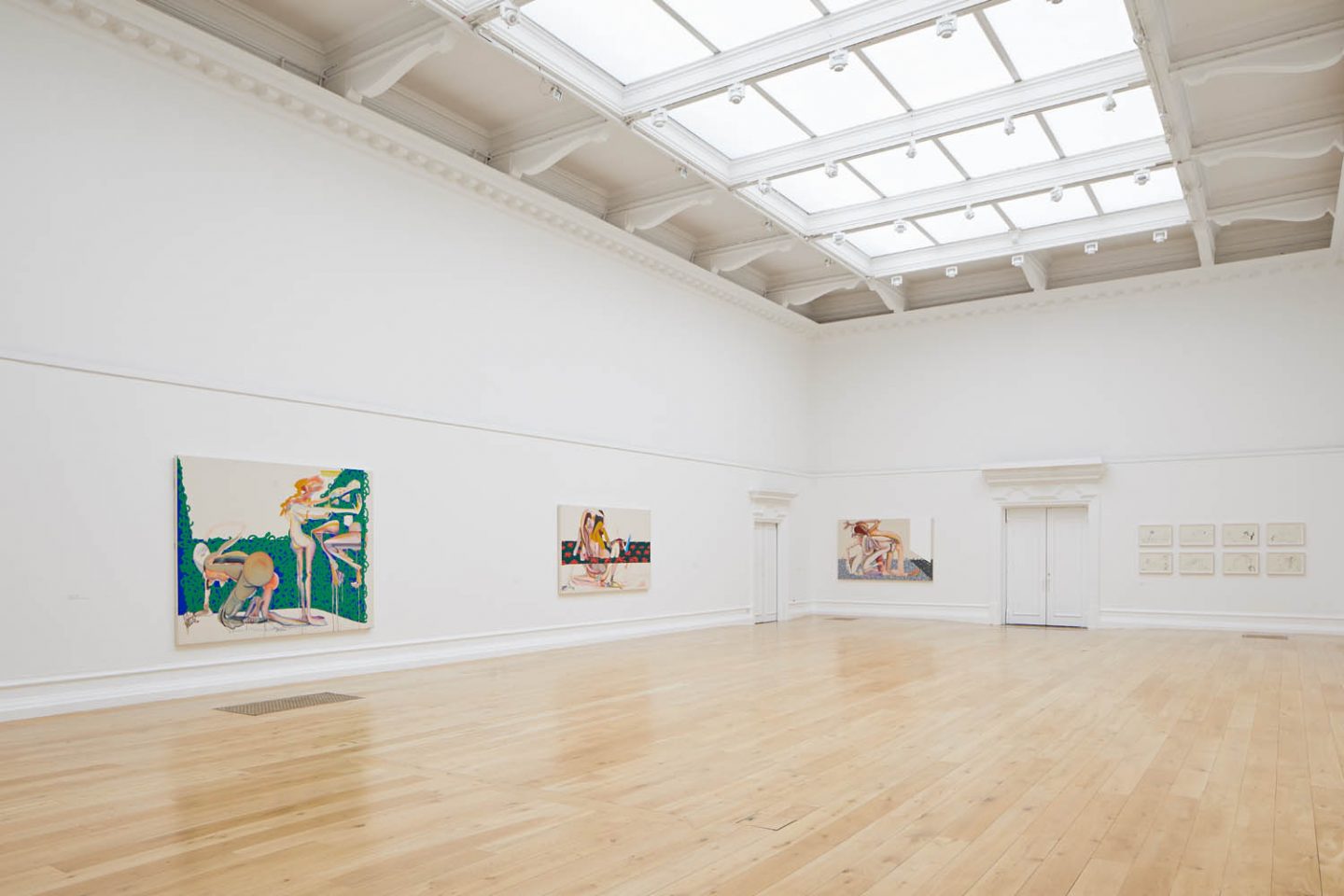 Installation view of Christina Quarles: In Likeness, 2021. Photo: Andy Stagg. 
