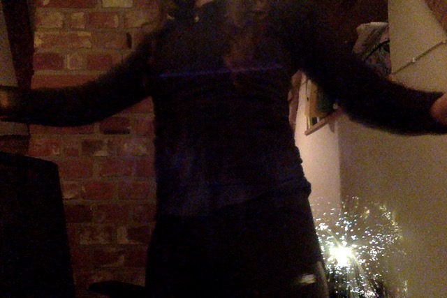 <p>Olivia dancing during the workshop</p>