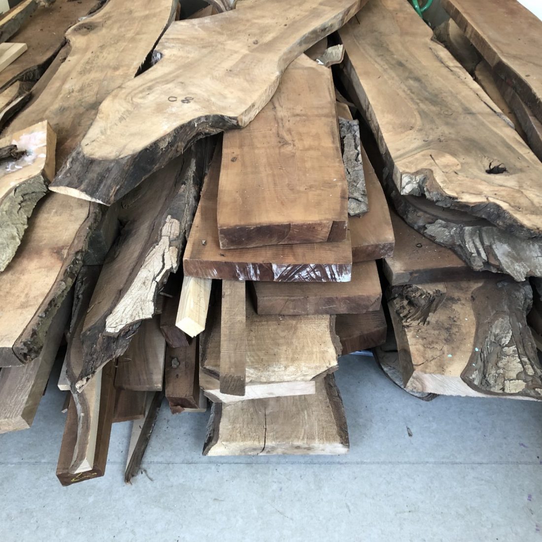 <p>Black Walnut residual timber, Art Block. Photo: Guy Mannes-Abbott, 22 May 2020</p>
