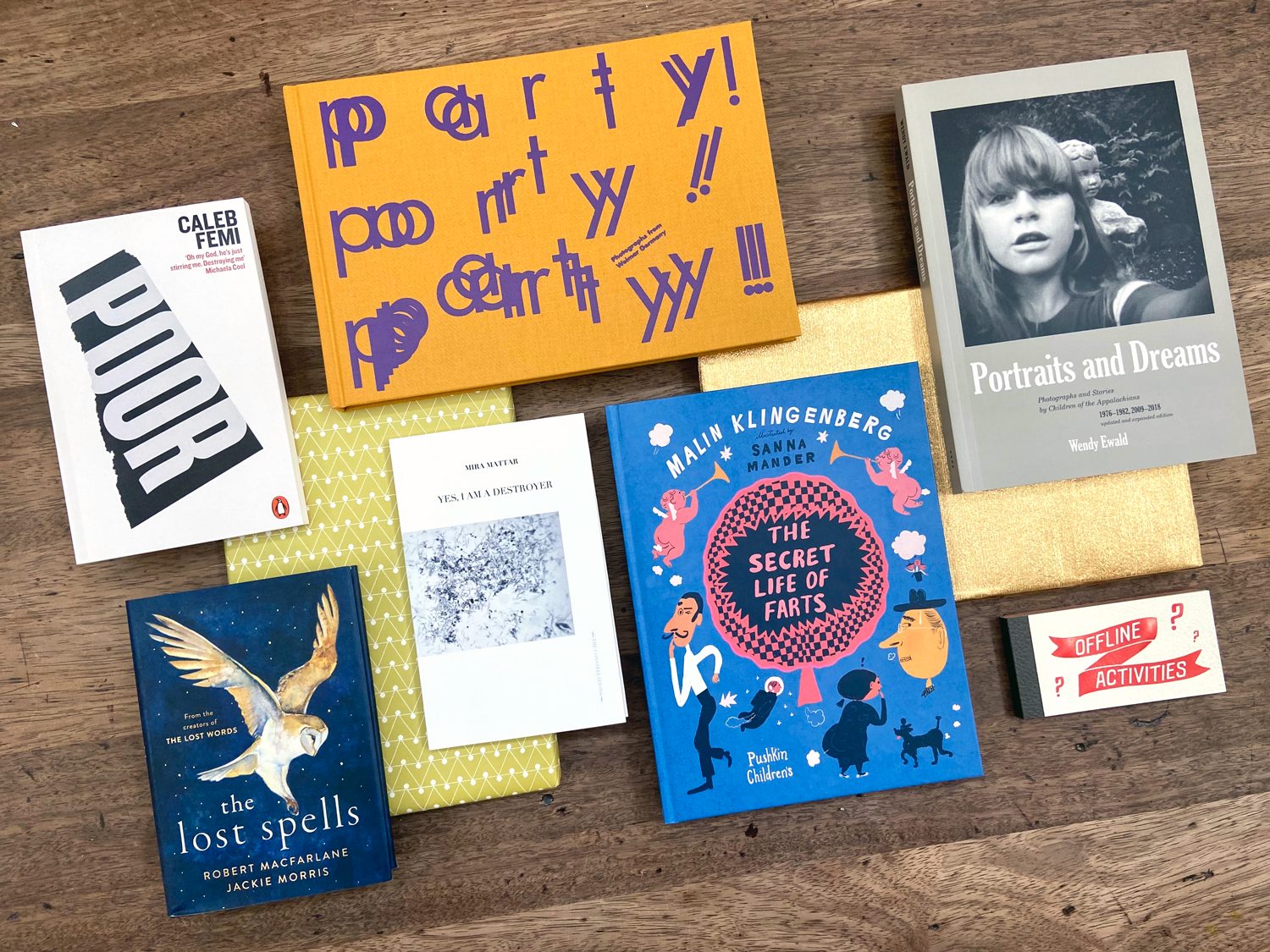 A selection of books from Phoebe's list