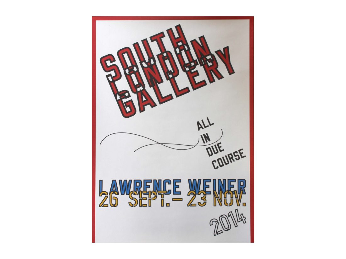 Lawrence Weiner Exhibition Poster