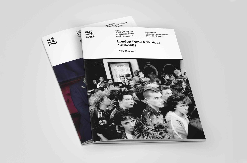 <p>London Subculture 1979–1981, 36 pages, colour print and London Punk & Protest 1979–1981, 32 pages, b/w print, both books printed and manufactured in England, staple bound</p>
