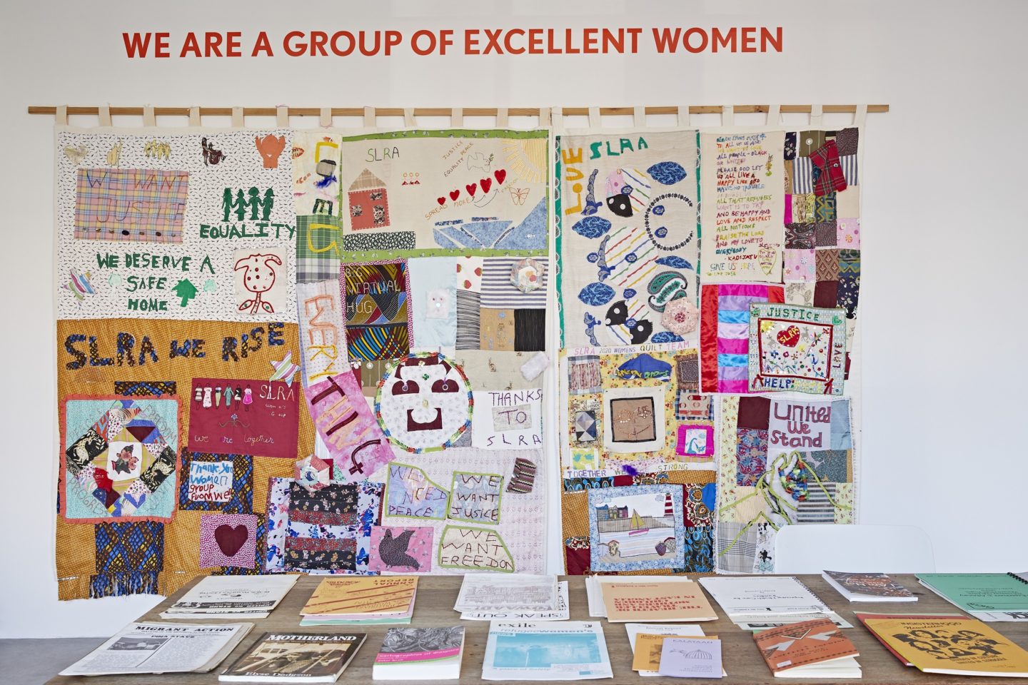 Installation view, &#8216;We Are A Group of Excellent Women&#8217;, Andy Stagg, 2022.
