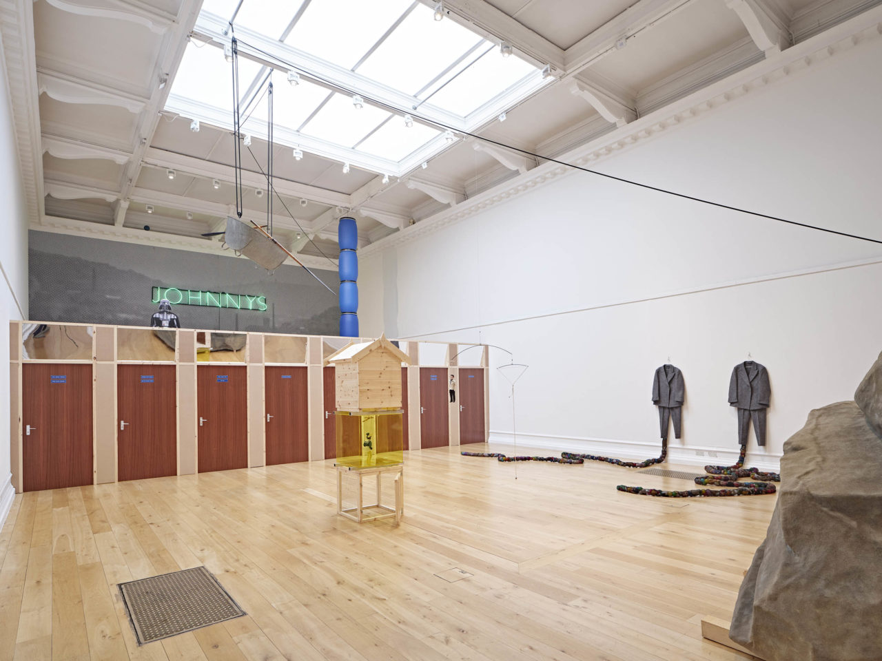 Simeon Barclay, In the Name of the Father, South London Gallery, September 2022. Installation view, Andy Stagg.
