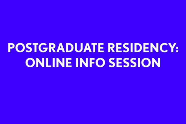 Postgraduate Residency: Online Info Session