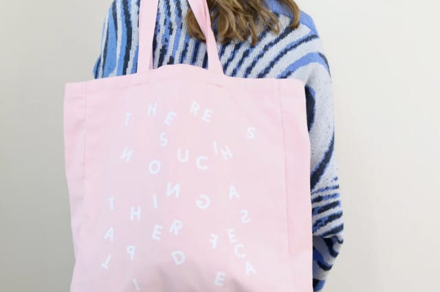 Nairy baghramian 'there is no such thing as a perfect idea' tote bag