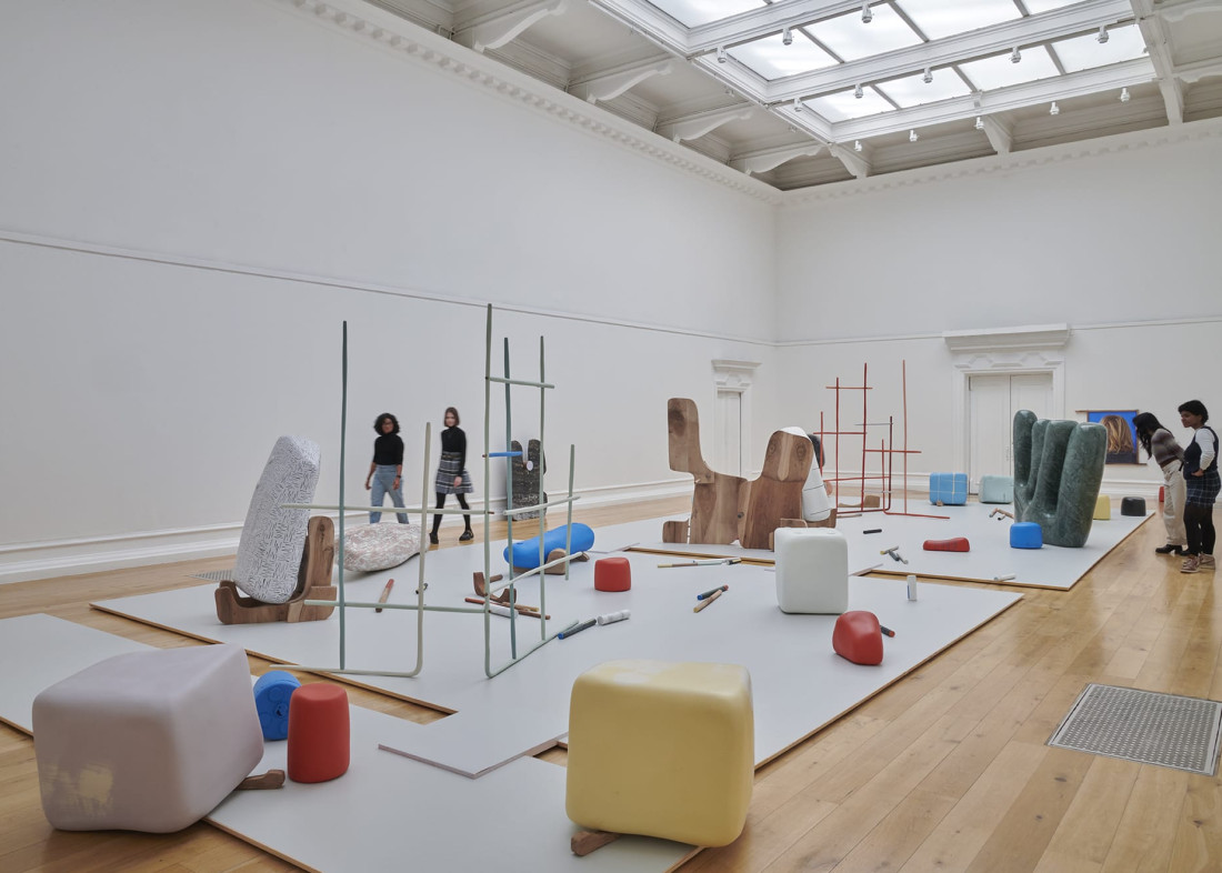 <p><em>Nairy Baghramian: Jumbled Alphabet</em>, 2024. South London Gallery. Photo: Jo Underhill</p>
