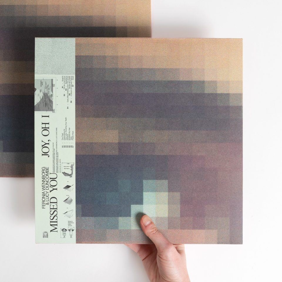 The hand of a person holding a record.