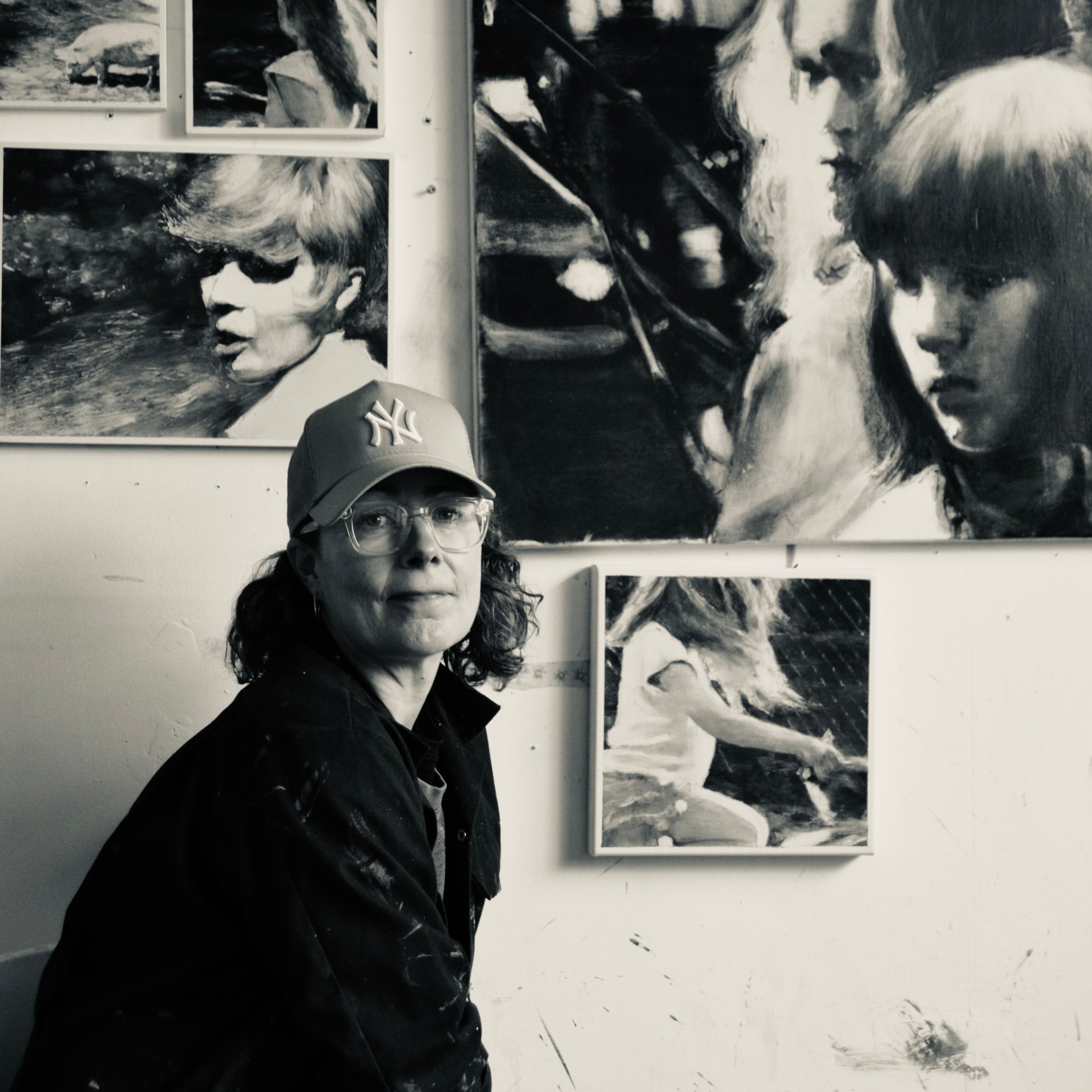 Portrait of Samantha Fellows, Black and White